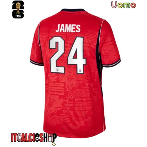 Inghilterra Reece James #24 Seconda Maglia Mondiali 2026 Manica Corta